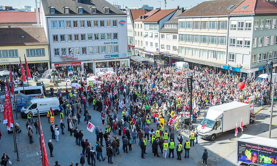 Verdi-Warnstreik in Heilbronn