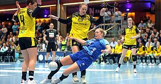 Wenn sich der Ball weder in der eigenen Hand noch im gegnerischen Tor befindet, wird es schwer. Kim Hinkelmann und die Sport-Union Neckarsulm verloren erneut deutlich.