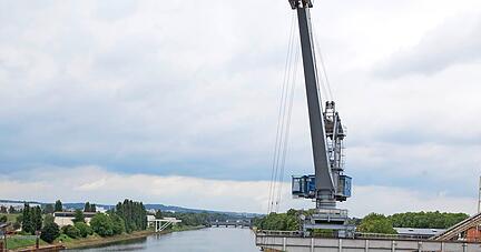 Zukunft ungewiss: Frachtschiff im Heilbronner Kanalhafen.
Foto: Veigel