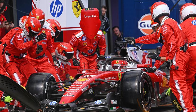 Charles Leclerc legt einen Raketenstart hin. Charles Leclerc legt einen Raketenstart hin.