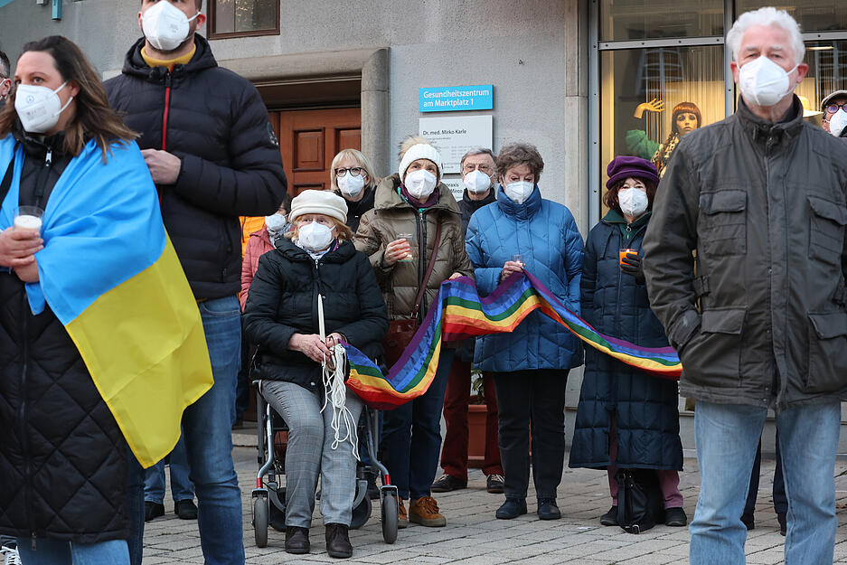 Neckarsulm demonstriert für den Frieden in der Ukraine
