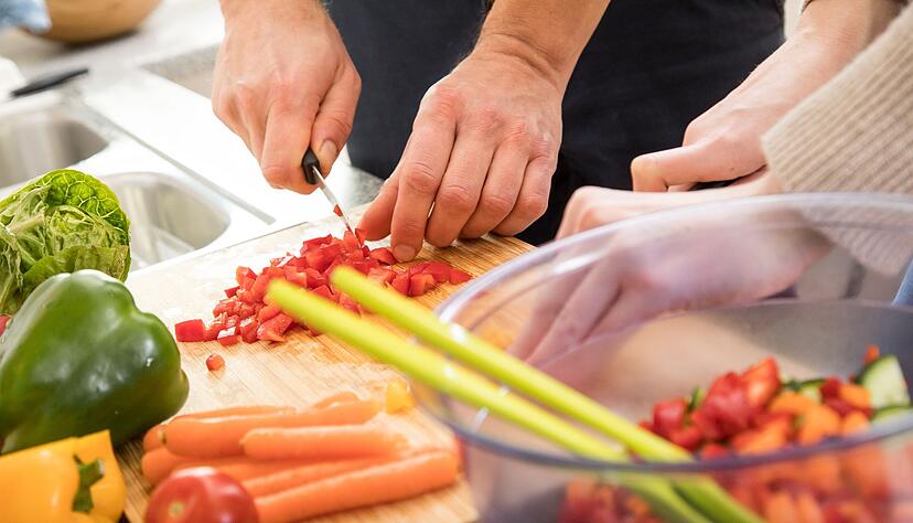 Team-Salat: gemeinsam zu einer gesunden Mittagspause.