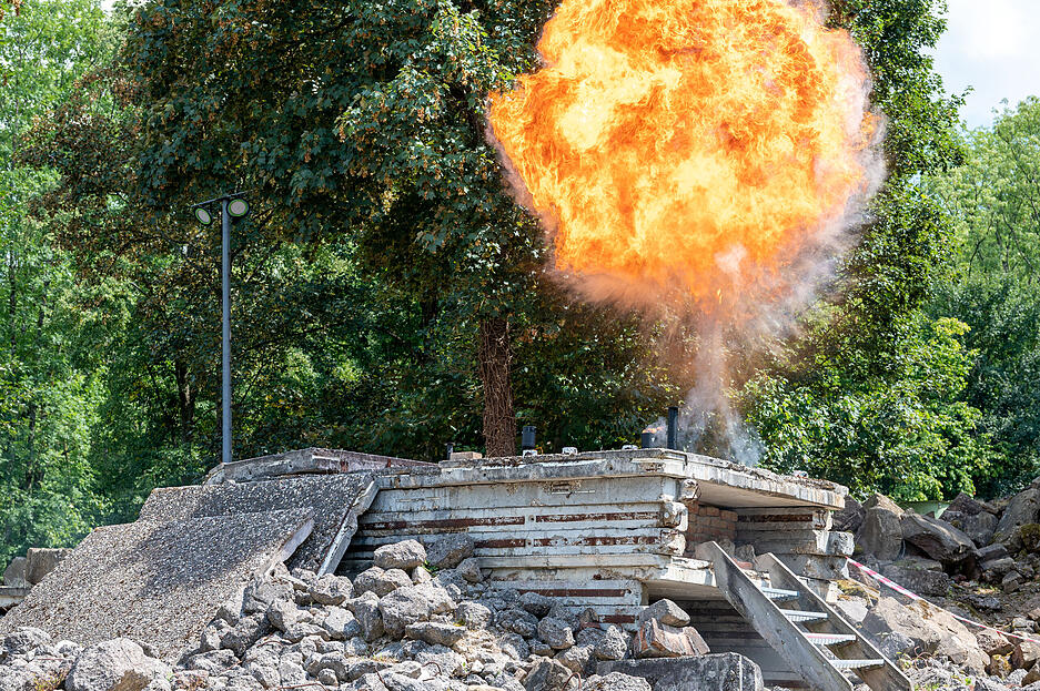 Rettungshundestaffel Unterland Übung