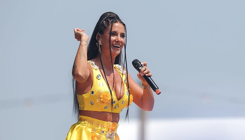 S&auml;ngerin Frenzy moderierte die Mallorca-Party