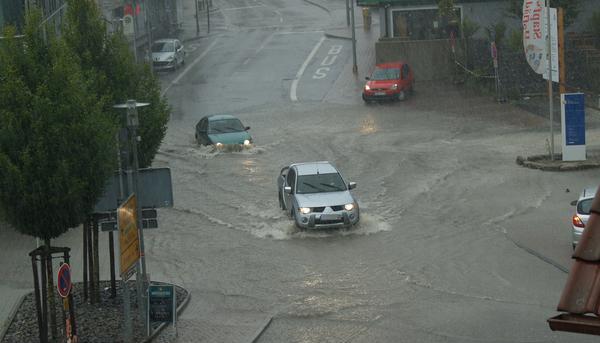 Überflutungen in Pfedelbach
