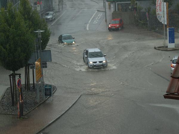 Überflutungen in Pfedelbach