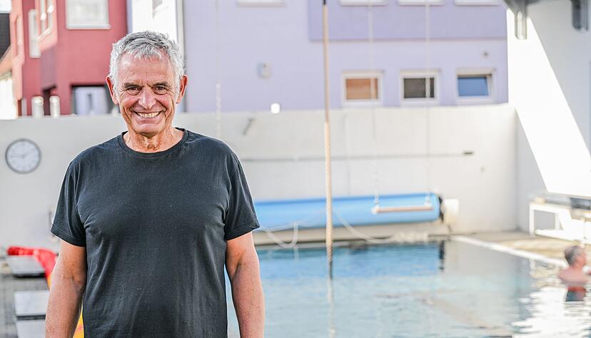 Badbetreiber Achim Gall freut sich &uuml;ber G&auml;ste.