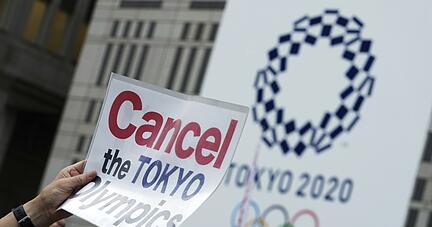 Absage gefordert: Die Bevölkerung in Japan steht nicht mehr hinter den Olympischen Sommerspielen in Tokio. Die Mehrheit ist gegen eine Austragung und befürchtet ein hohes Corona-Risiko. Foto: dpa