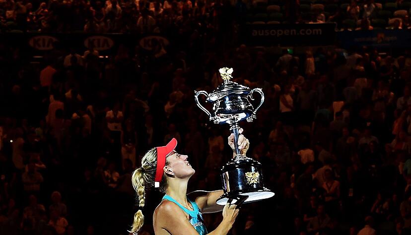 Angelique Kerber gewann vor zehn Jahren bei den Australian Open ihren ersten Grand-Slam-Titel.