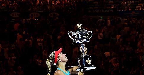 Angelique Kerber gewann vor zehn Jahren bei den Australian Open ihren ersten Grand-Slam-Titel.