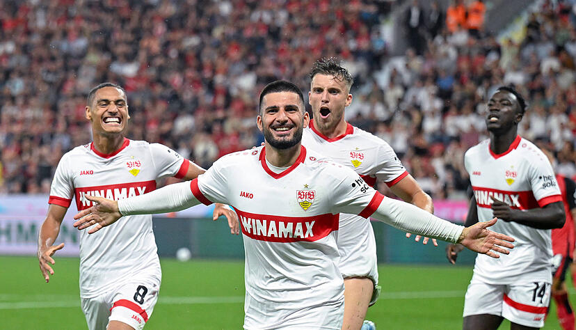 Enzo Millot, Deniz Undav, Ermedin Demirovic sollen das neue magische Dreieck beim VfB Stuttgart sein, meint TV-Experte Erik Meijer. Enzo Millot, Deniz Undav, Ermedin Demirovic sollen das neue magische Dreieck beim VfB Stuttgart sein, meint TV-Experte Erik Meijer.