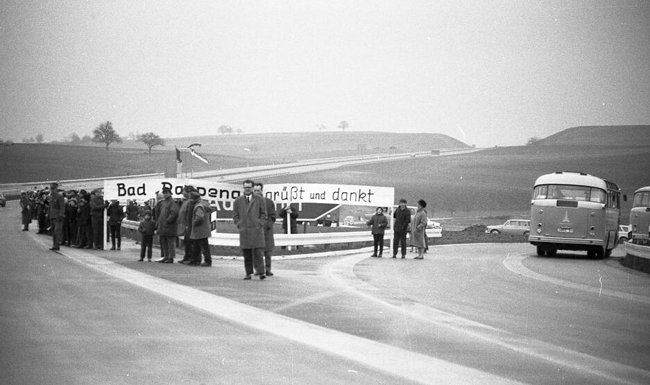 Eröffnung der Autobahn A6 , auch Neckarlinie genannt, am 10. Dezember 1968.