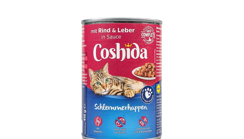 «Coshida Schlemmerhappen mit Rind & Leber in Sauce» von Lidl landete auf Platz drei.