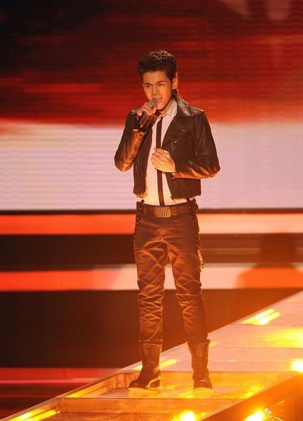 Andrea Renzullo in der ersten Live-Sendung der Castingshow "Das Supertalent".