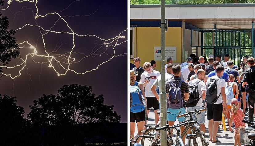 Blitze über dem Stromberg und Andrang vor der Heilbronner Neckarhalde: Ein Bild wie auf der rechten Seite dürfte es angesichts der Wetteraussichten und der aktuellen Temperaturen eher nicht mehr so schnell geben. Blitze über dem Stromberg und Andrang vor der Heilbronner Neckarhalde: Ein Bild wie auf der rechten Seite dürfte es angesichts der Wetteraussichten und der aktuellen Temperaturen eher nicht mehr so schnell geben.