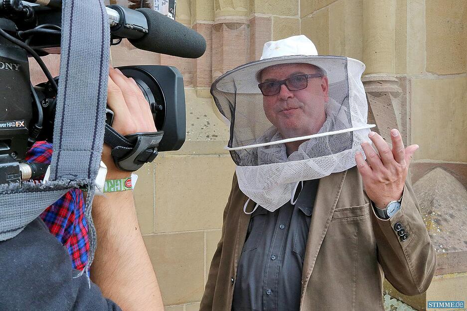 Honig auf der Kilianskirche Honig auf der Kilianskirche