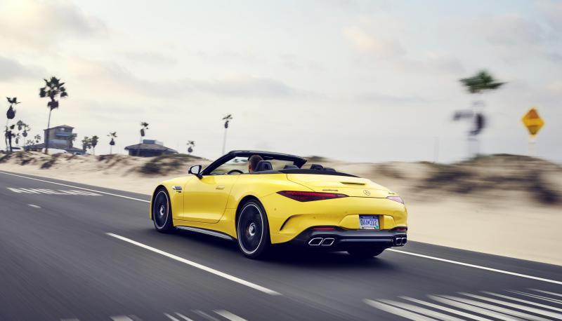 Auch in seiner neuen Version bleibt der Mercedes SL ein klassischer Roadster.