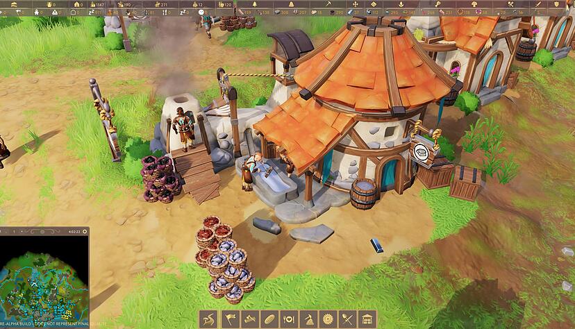 Auch eine Schmiede braucht's nat&uuml;rlich in &laquo;Pioneers of Pagonia&raquo;.