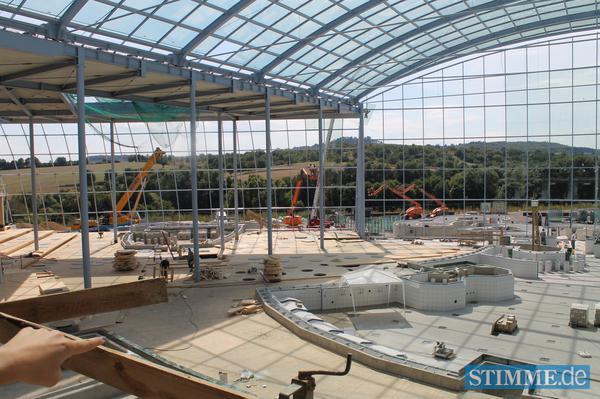 Bauarbeiten B&auml;derpark Sinsheim