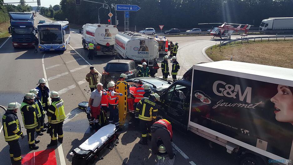 Unfall auf der B19 bei Kupferzell