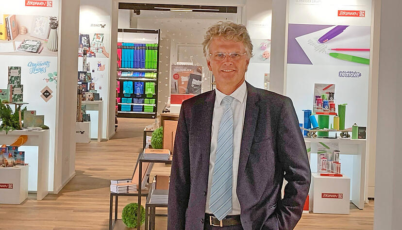 Gesch&auml;ftsf&uuml;hrer Matthias Schneider im nagelneuen Showroom von Baier & Schneider am Stammsitz in der Heilbronner Wollhausstra&szlig;e.
J&uuml;rgen Paul