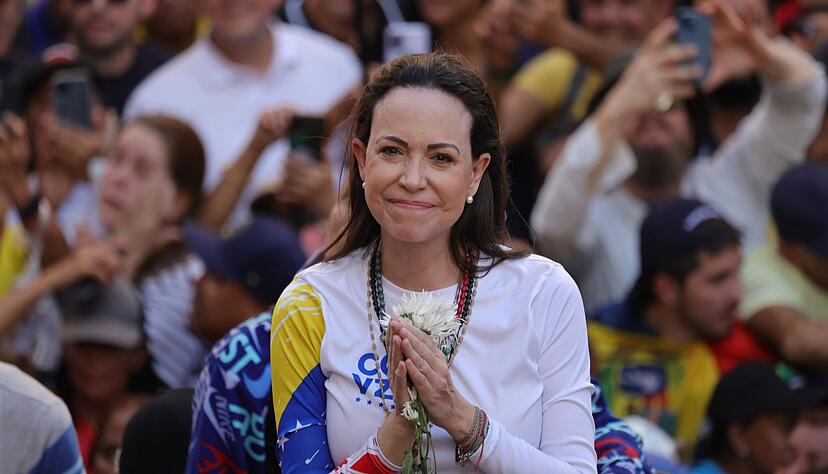 Nach Monaten im Untergrund hat Machado ihre Heimat Venezuela verlassen. (Archivbild)