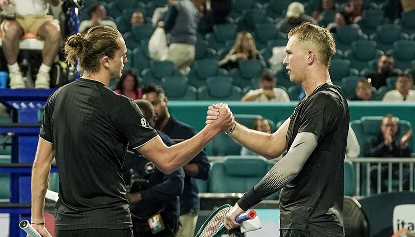 Alexander Zverev hatte bei seinem Auftaktsieg in Miami keine Probleme mit Gegner Martin Damm.