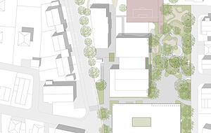 Der Gemeinderat Heilbronn befasst sich mit dem Neubau der Neckartalschule. Darstellung: BJW Freie Architekten Part MBB