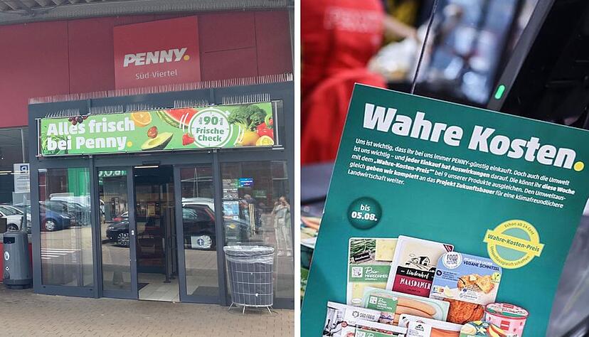 Penny sorgt mit der einwöchigen "wahre Preise"-Aktion, durch die sich neun Lebensmittel deutlich verteuern, für Aufregung.