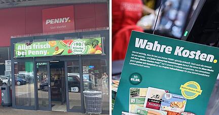 Penny sorgt mit der einwöchigen "wahren Preise"-Aktion, durch die sich neun Lebensmittel deutlich verteuern, für Aufregung.