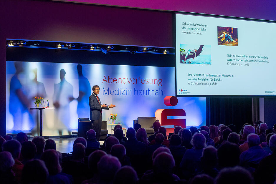 Bei der Veranstaltung gab es Tipps, wie man den Schlaf verbessern kann.