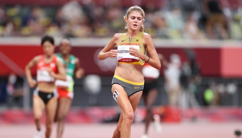 Hat zum Abschluss der Saison die deutsche Bestleistung über 2000 Meter auf 5:34,53 Minuten verbessert: Konstanze Klosterhalfen. Hat zum Abschluss der Saison die deutsche Bestleistung über 2000 Meter auf 5:34,53 Minuten verbessert: Konstanze Klosterhalfen.