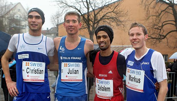 Christian Glatting, Julian Fl&uuml;gel, Zelalem Martel und Markus Wei&szlig;-Latzko.