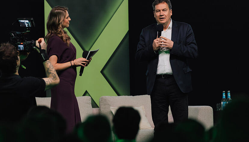 Im Gespr&auml;ch mit Moderatorin Fanny Fee Werther stellte der Hohenloher Bundestagsabgeordnete Christian von Stetten die Bundesregierung infrage und kokettierte gar mit einem Koalitions-Aus.