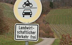 Ende der Hauptstraße: Im Weiler Buchhorn hat man nur noch die Hügel, Wald und Weinberge vor sich. Ende der Hauptstraße: Im Weiler Buchhorn hat man nur noch die Hügel, Wald und Weinberge vor sich.