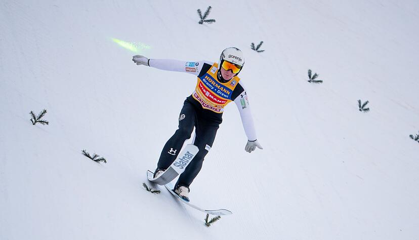 Domen Prevc war in der Qualifikation nicht so stark wie zuletzt.