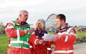 Planung: Kai-Uwe Weber (li), Alexander Bauer und Ute H&ouml;fer.