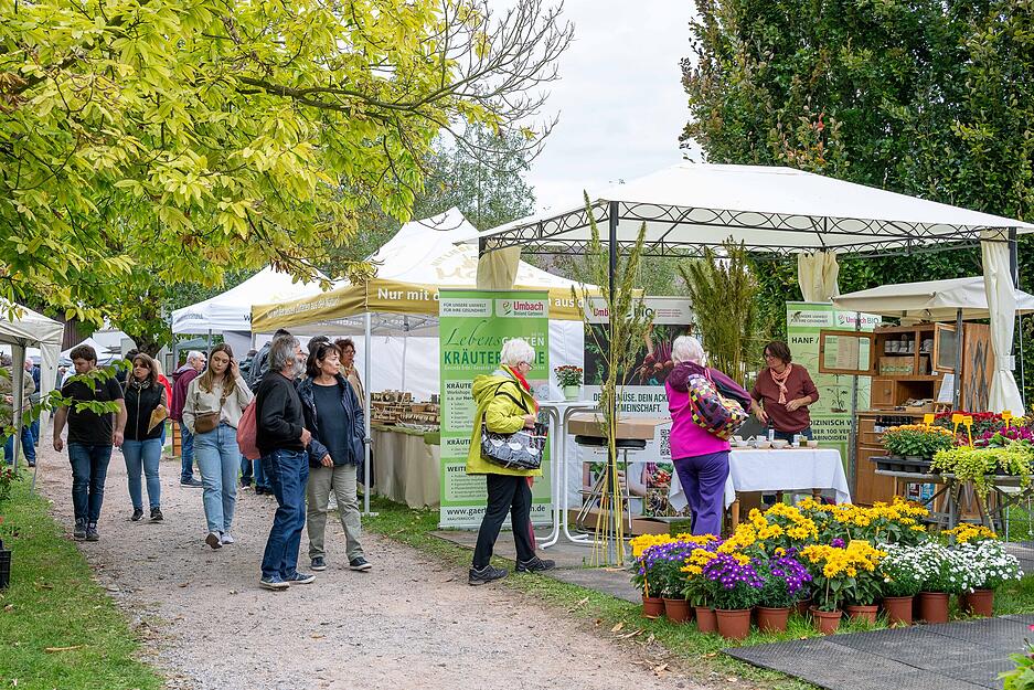 Herbstmarkt im Botanischen Obstgarten in Heilbronn.