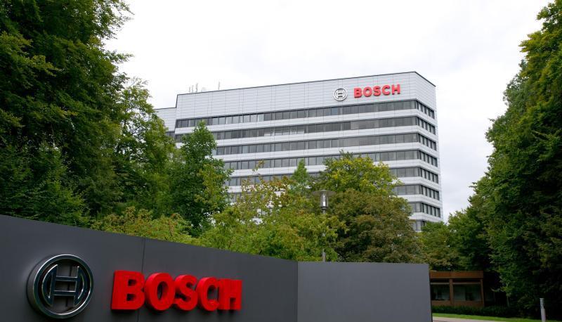 Das Logo des Technikkonzerns Bosch. Foto: Inga Kjer/Archiv