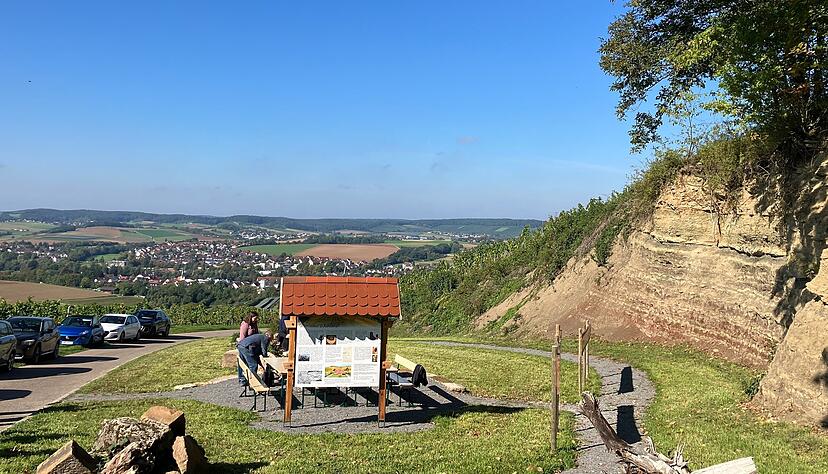 Das neugestaltete Biotop ist zugleich ein schöner Platz, um die Aussicht vom Lindelberg aus zu genießen.