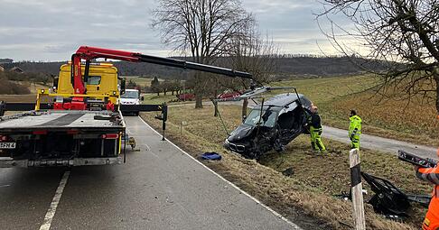 Zwischen Happenbach und Unterheinriet hat sich am Mittwochmittag ein Frontalzusammensto&szlig; ereignet.