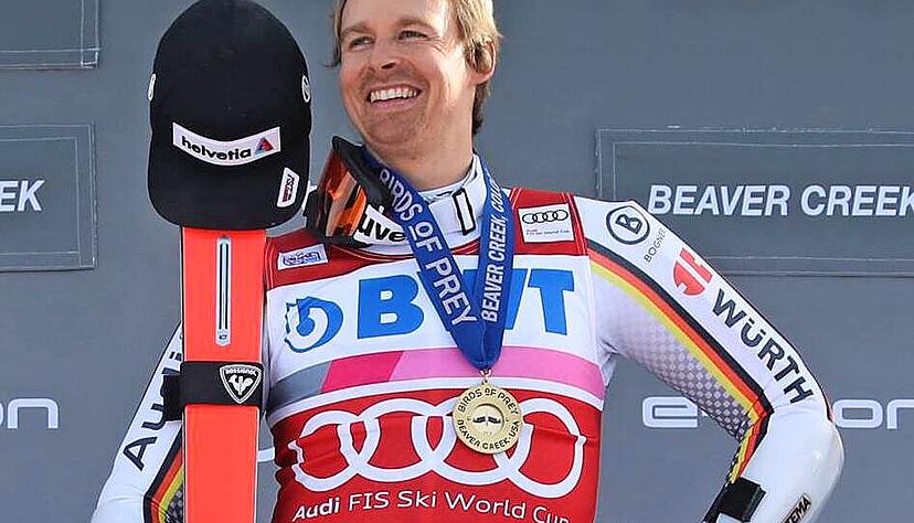 Der stolze Sieger: Am 2. Dezember 2018 feiert Stefan Luitz seinen ersten Weltcup-Erfolg &minus; der den Skisport ein bisschen verändert hat.
Foto: imago images/GEPA pictures