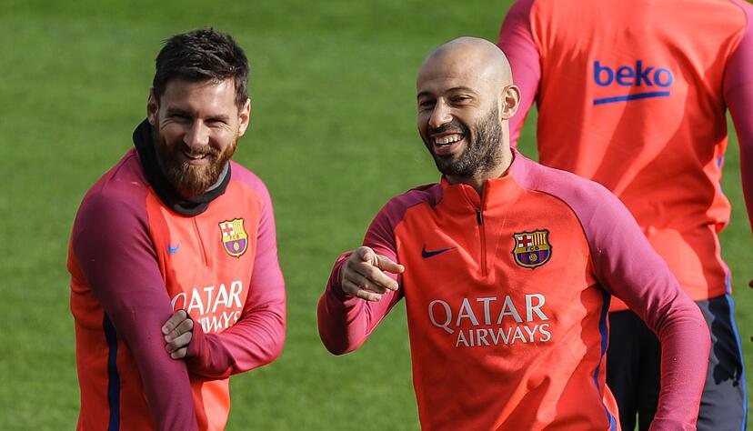 Messi (l.) und Mascherano kennen und schätzen sich seit vielen Jahren. (Archivbild) Messi (l.) und Mascherano kennen und schätzen sich seit vielen Jahren. (Archivbild)