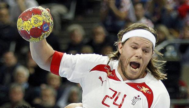 Der Däne Mikkel Hansen (M) wurde zum wertvollsten Spieler der WM gewählt. Foto: Andreu Dalmau