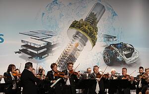 Die W&uuml;rth-Philharmoniker sorgten f&uuml;r den passenden musikalischen Rahmen beim Festakt zum 125-Jahr-Jubil&auml;um des Tochterunternehmens Arnold.