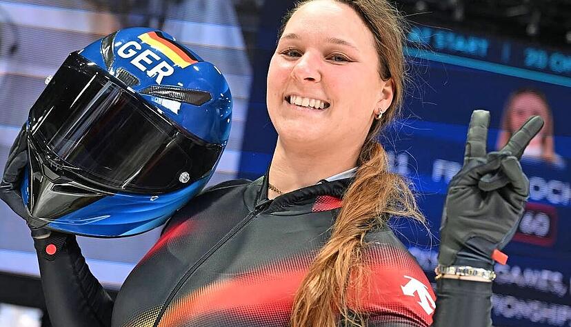 Hat schon 2018 olympisches Gold gewonnen &ndash; als Anschieberin: Lisa Buckwitz. Die Die 31-j&auml;hrige Bobpilotin vom BRC Th&uuml;ringen startet mit Neele Schuten.