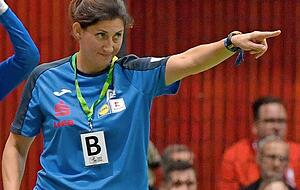 Da war noch alles gut: Tanja Logvin beim Spiel gegen den BVB.