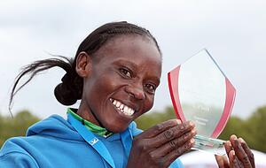 Auch die schnellste Marathon-Frau Prisca Kiprono kommt aus Kenia.