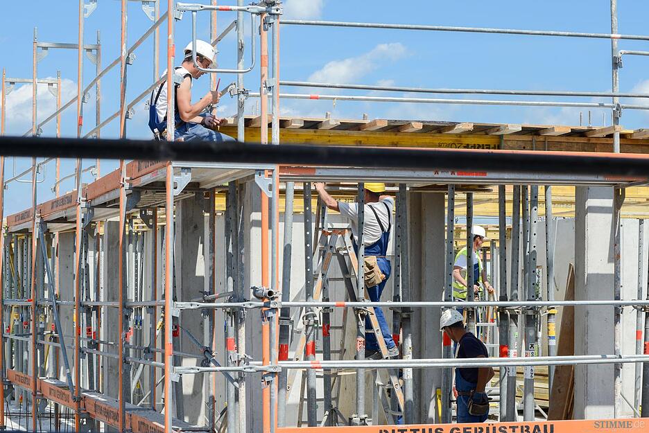 Baufortschritt auf Buga-Gelände Baufortschritt auf Buga-Gelände