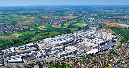 Audi Werk Neckarsulm, Blick von S&uuml;d-Ost